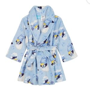 Bluey Unisex Toddler Blue Robe Size 5T NWT